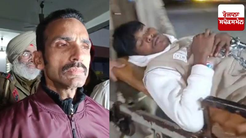 Clash between gangsters and police in Muradpur, gangster injured Latest News in Punabi Clash between gangsters and police in Muradpur, gangster injured Latest News in Punabi