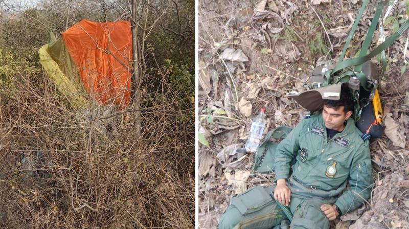 IAF fighter jet crashes in Haryana, pilot ejects safely IAF fighter jet crashes in Haryana, pilot ejects safely