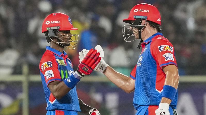 Visakhapatnam: Delhi Capitals' Abishek Porel and Tristan Stubbs celebrate after winning an Indian Premier League (IPL) 2025 T20 cricket match between Delhi Capitals (DC) and Sunrisers Hyderabad (SRH), at the ACA-VDCA International Cricket Stadium, in Visakhapatnam, Andhra Pradesh, Sunday, March 30, 2025. (PTI Photo/Swapan Mahapatra) Visakhapatnam: Delhi Capitals' Abishek Porel and Tristan Stubbs celebrate after winning an Indian Premier League (IPL) 2025 T20 cricket match between Delhi Capitals (DC) and Sunrisers Hyderabad (SRH), at the ACA-VDCA International Cricket Stadium, in Visakhapatnam, Andhra Pradesh, Sunday, March 30, 2025. (PTI Photo/Swapan Mahapatra)