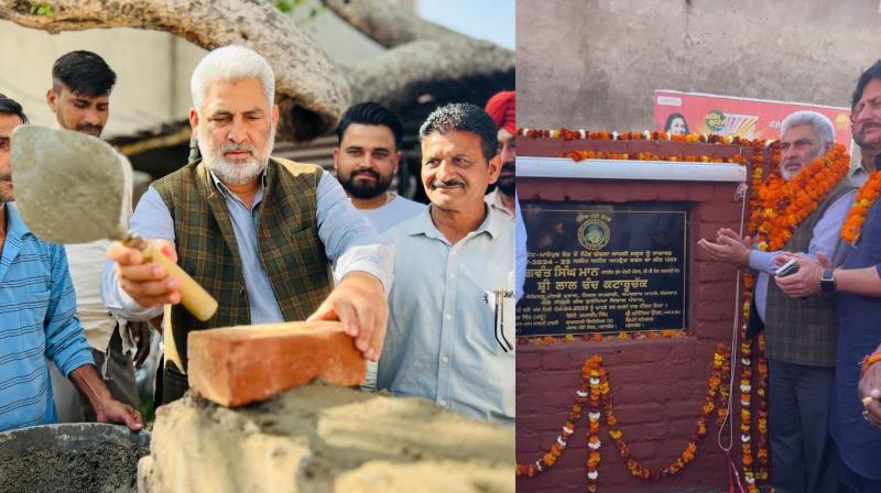 Cabinet Minister Lal Chand Kataruchak inaugurated the construction work of the park at Sarna. Cabinet Minister Lal Chand Kataruchak inaugurated the construction work of the park at Sarna.