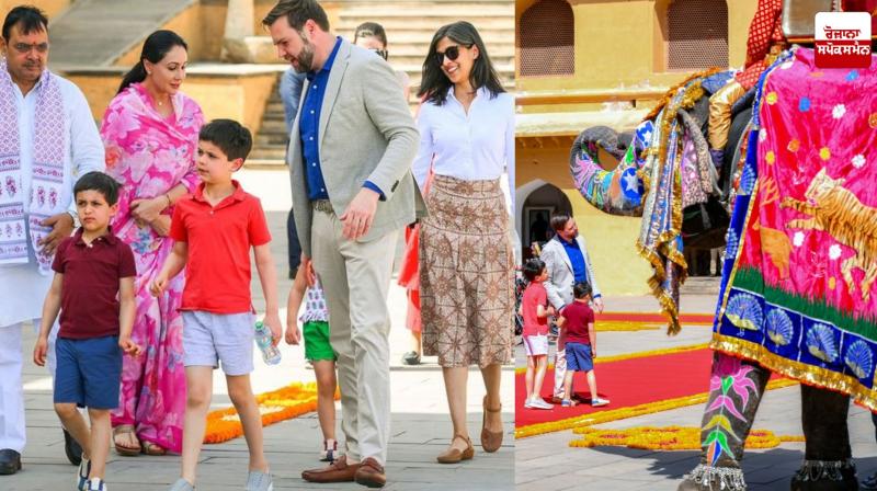 US Vice President Vance visits Amer Fort with Family images US Vice President Vance visits Amer Fort with Family images