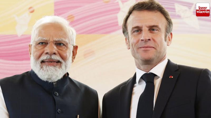 Prime Minister Narendra Modi & French President Emmanuel Macron Image. Prime Minister Narendra Modi & French President Emmanuel Macron Image.