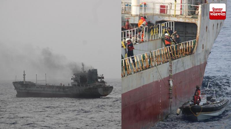 Massive Fire Breaks Out on Oman-Bound Ship Latest News in Punjabi Massive Fire Breaks Out on Oman-Bound Ship Latest News in Punjabi