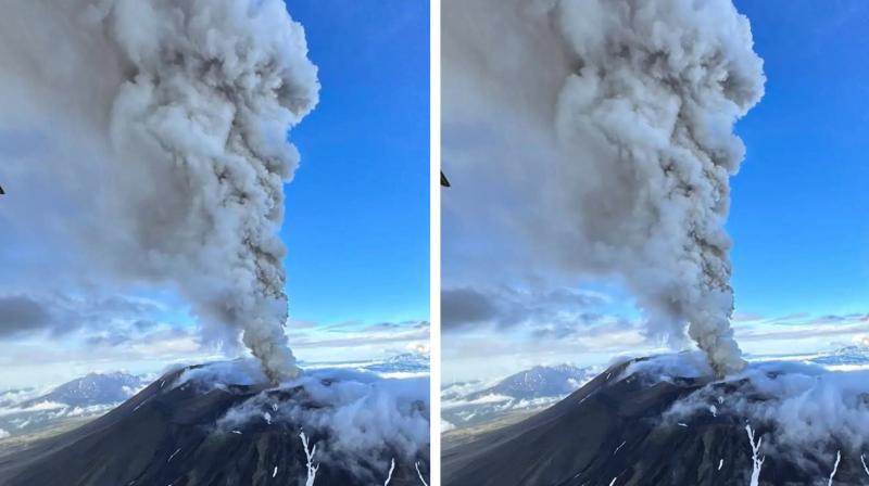 A volcano that had been dormant for centuries erupted in the Russian Far East. A volcano that had been dormant for centuries erupted in the Russian Far East.