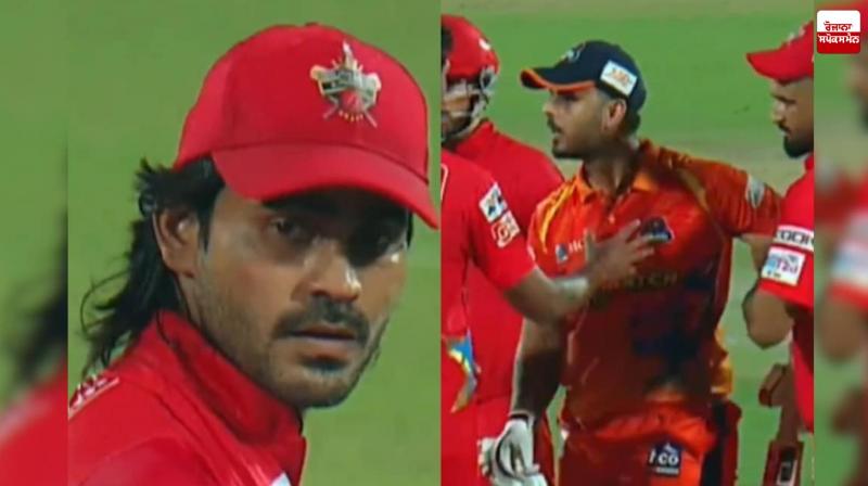 Nitish Rana and Digvesh Rathi Clash in Delhi Premier League Latest News in Punjabi Nitish Rana and Digvesh Rathi Clash in Delhi Premier League Latest News in Punjabi