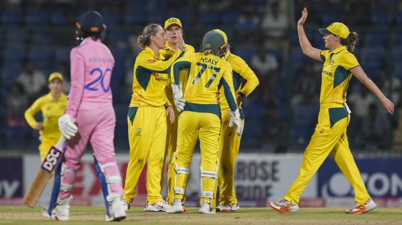 Australia beat India by 43 runs in a thrilling match Australia beat India by 43 runs in a thrilling match