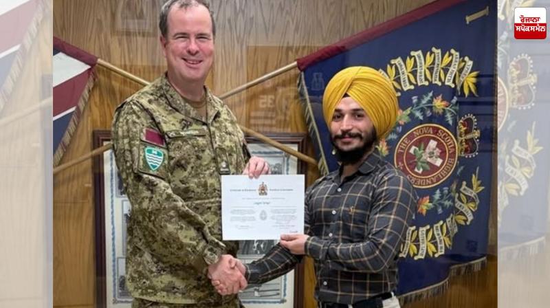 Jagjot Singh Sodhi Joins the Canadian Army as a Second Lieutenant Latest News in Punjabi