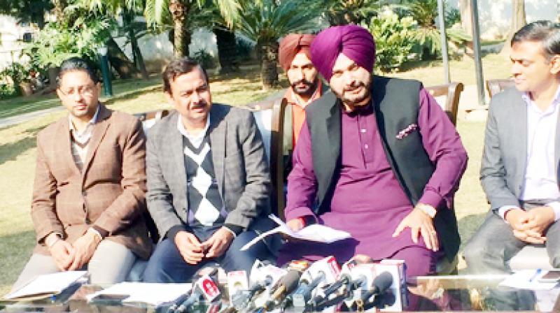 Navjot Singh Sidhu During Press Conference Navjot Singh Sidhu During Press Conference