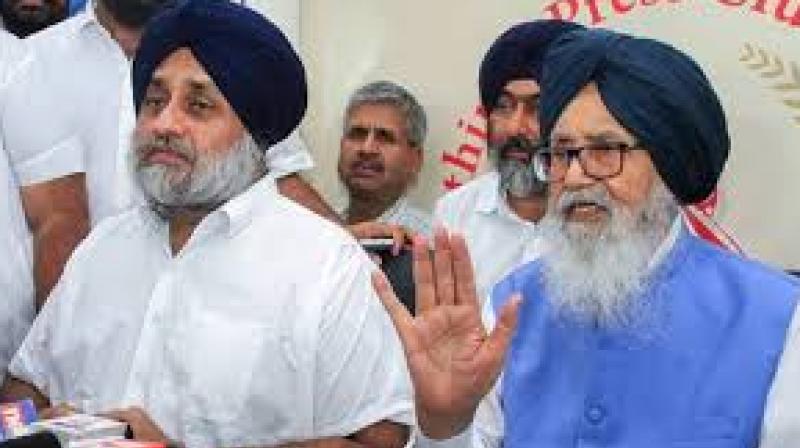 Sukhbir Singh Badal and Parkash Singh Badal 