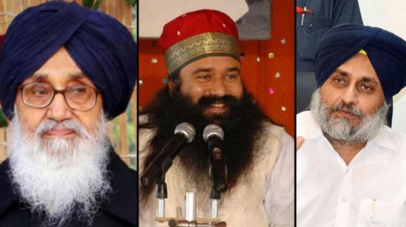 Parkash Singh Badal, Sukhbir Singh Badal and Sauda Sadh