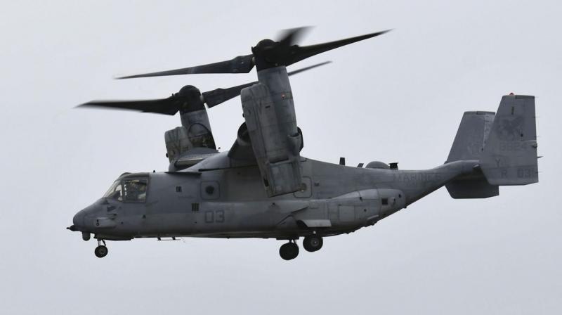 US Military Aircraft Osprey Crashes in Japan (File Image) US Military Aircraft Osprey Crashes in Japan (File Image)