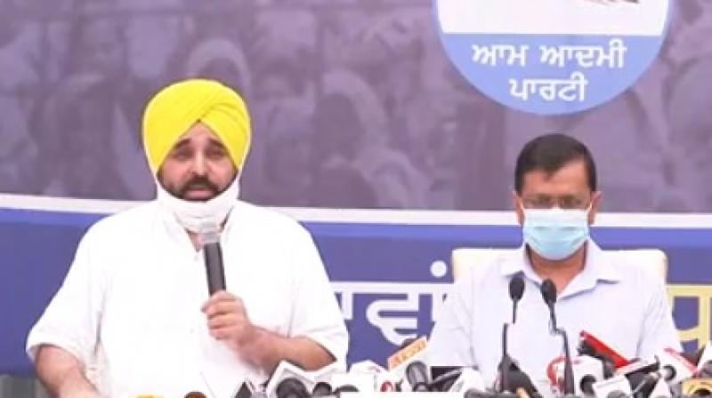Bhagwant Mann, Arvind Kejriwal Bhagwant Mann, Arvind Kejriwal