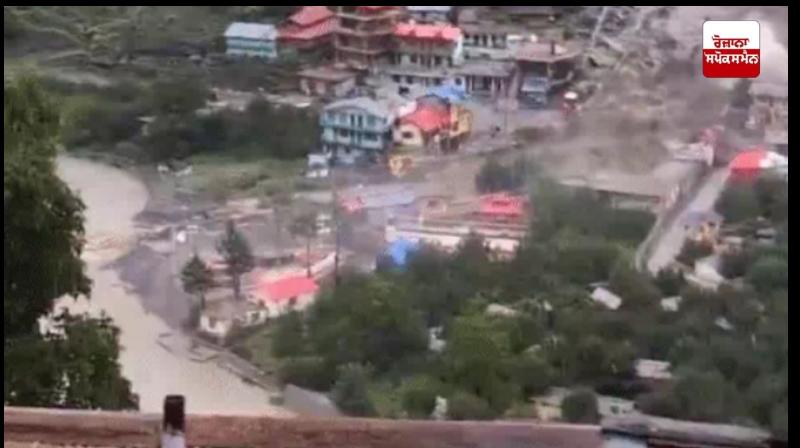 Entire village destroyed due to cloudburst in Dharali, Uttarakhand Entire village destroyed due to cloudburst in Dharali, Uttarakhand