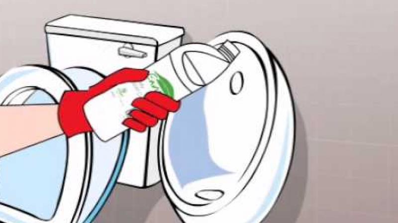 Toilet cleaning Toilet cleaning