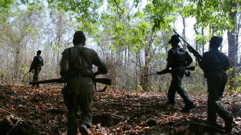 Pakistani army rifles recovered from naxalites in Kanker