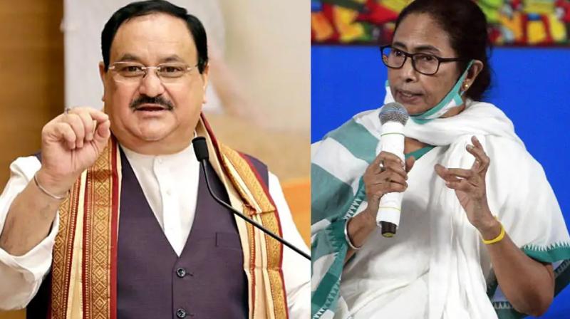 J. P. Nadda and Mamata Banerjee