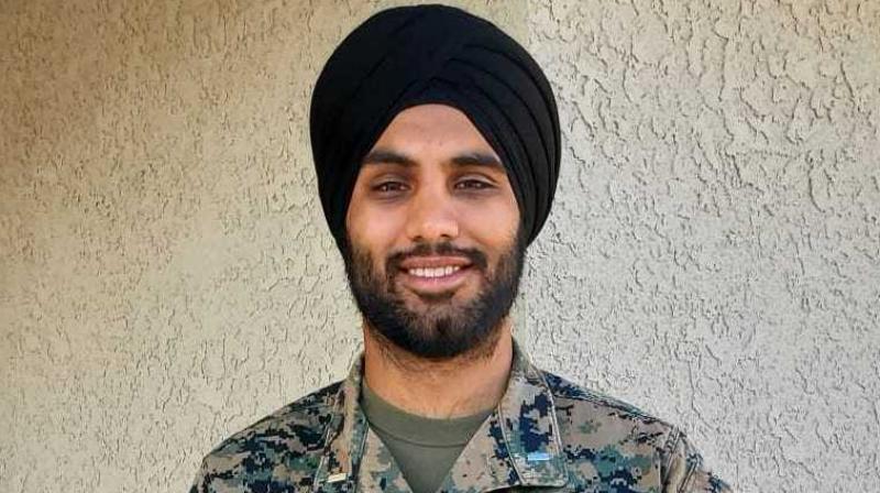Sikhs sue Marine Corps for the right to wear turbans and beards during overseas deployment, boot camp