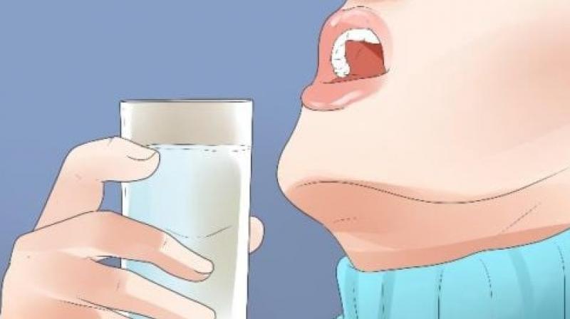salt water gargle salt water gargle