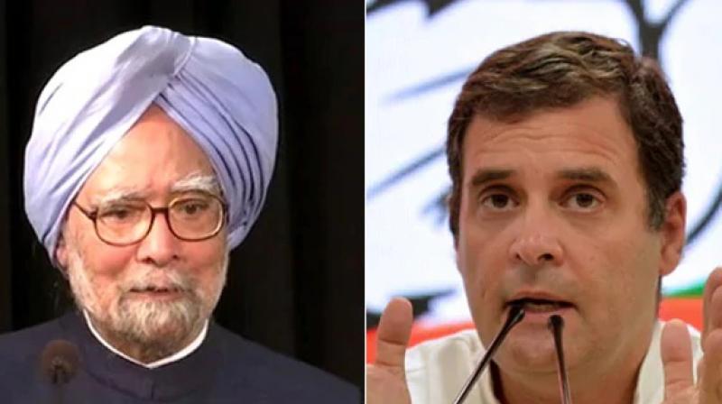 Rahul Gandhi Manmohan Singh Rahul Gandhi Manmohan Singh