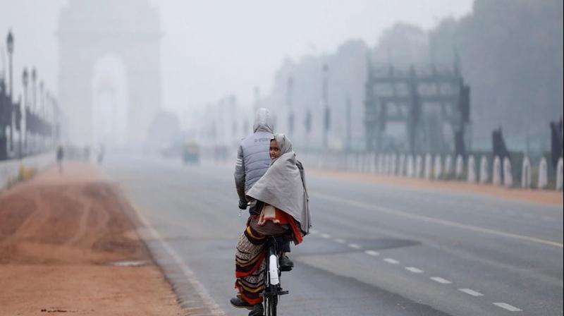 Delhi Temperature Dips To 3.2 Degree Celsius Delhi Temperature Dips To 3.2 Degree Celsius