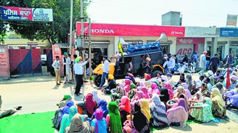 Strike by Villagers and Farmer Union
