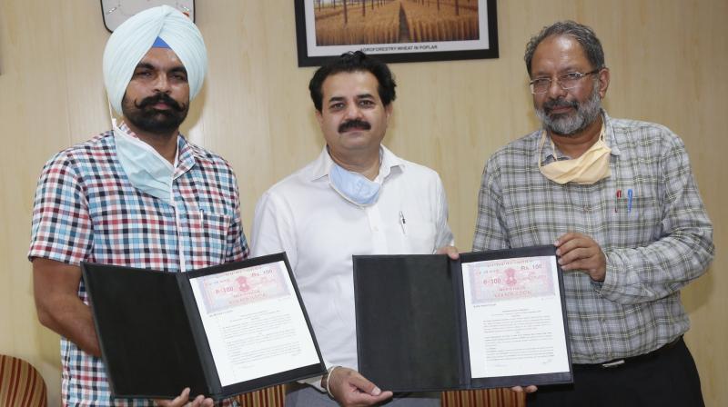 P.A.U. Agreement made for the commercialization of Lucky Seed Drill P.A.U. Agreement made for the commercialization of Lucky Seed Drill