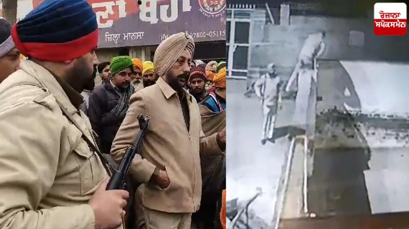 A drunken policeman entered the Guru ghar Mansa News in punjabi A drunken policeman entered the Guru ghar Mansa News in punjabi