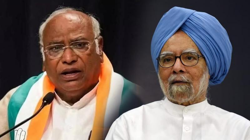 'End of an era', says Mallikarjun Kharge as Manmohan Singh retires from Rajya Sabha