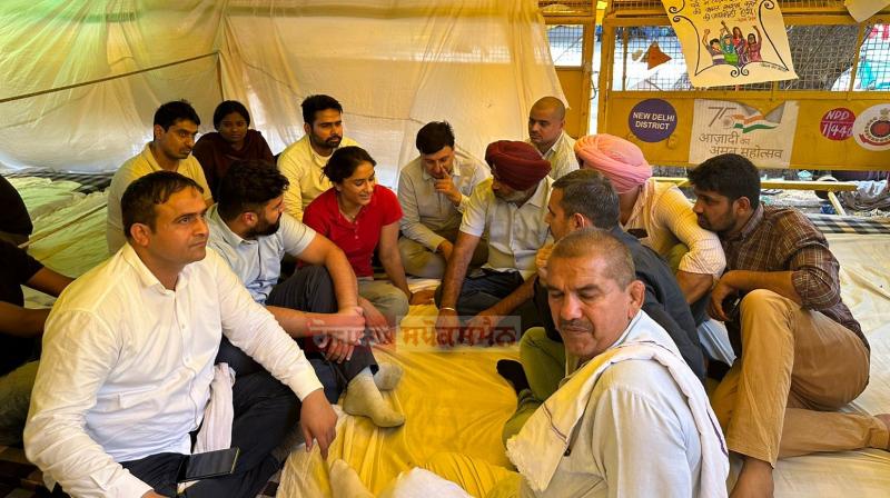 Pargat Singh and other punjab Congress leaders support Wrestlers at Jantar Mantar