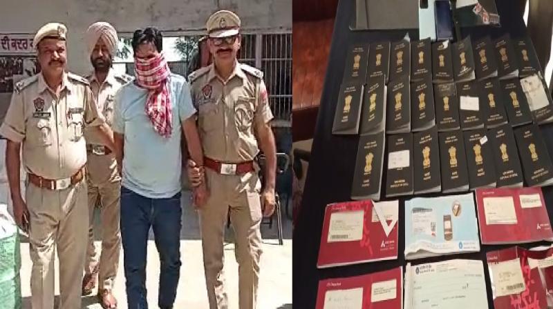 Pathankot police arrested fake travel agent Pathankot police arrested fake travel agent