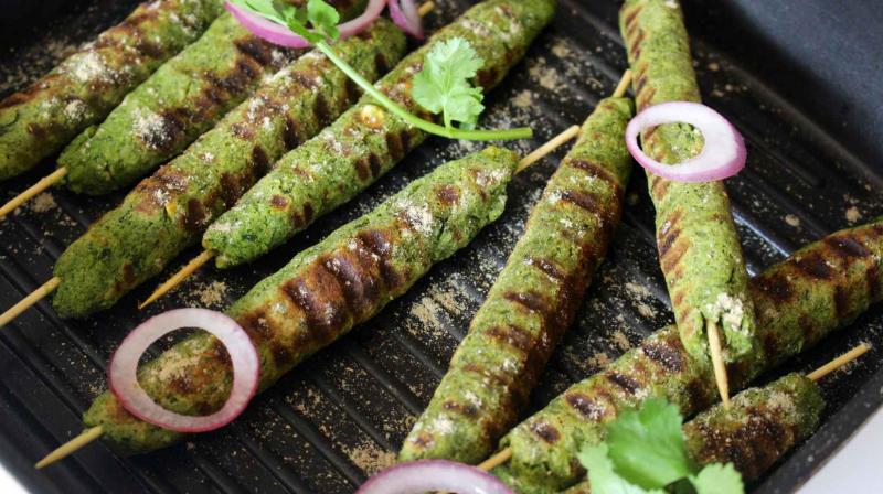 Khoya Paneer Seekh Kebab Recipe