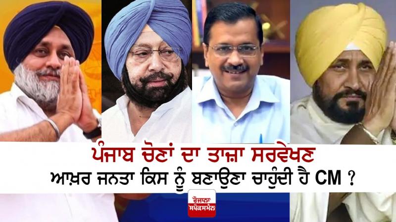 Latest Punjab Election Survey, Whom does the public want to make CM?