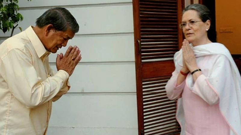 Harish Rawat meets Sonia Gandhi