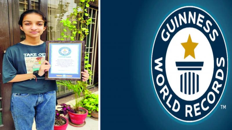Radhika Sharma of Bathinda created a Guinness World Record Radhika Sharma of Bathinda created a Guinness World Record