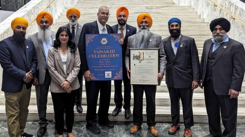 Khalsa Sajna Diwas was celebrated in New York State Assembly at Albany