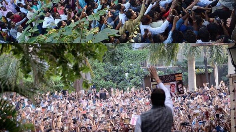 Rain water log infront of amitabh bachchan house jalsa Rain water log infront of amitabh bachchan house jalsa
