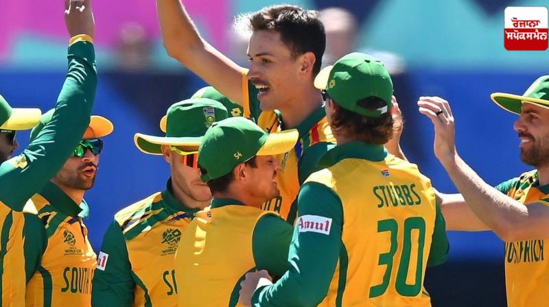 South Africa's team in the World Cup final for the first time South Africa's team in the World Cup final for the first time