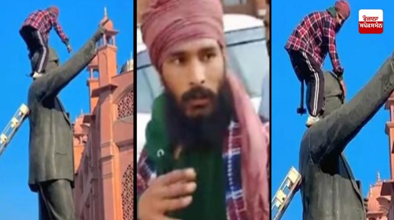 Dr. Ambedkar statue vandalism case, accused Akashdeep charged with sedition Dr. Ambedkar statue vandalism case, accused Akashdeep charged with sedition