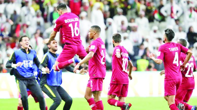 In the final of Qatar Asian Cup final by defeating UAE