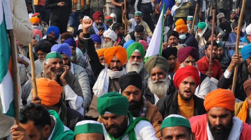 Farmers continue to hold a sit-in protest at Singhu Border Farmers continue to hold a sit-in protest at Singhu Border