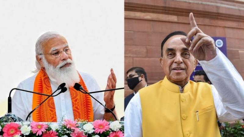 Subramanian Swamy and PM Modi Subramanian Swamy and PM Modi