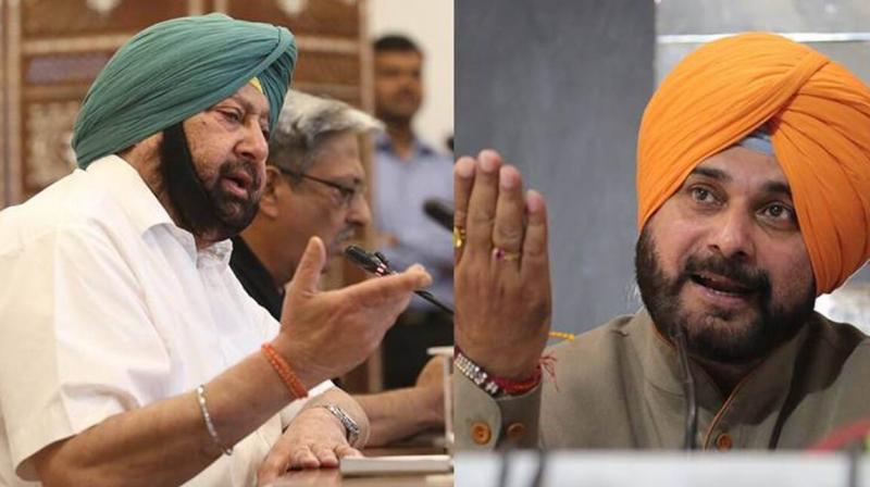 Captain Amarinder Singh and Navjot Sidhu