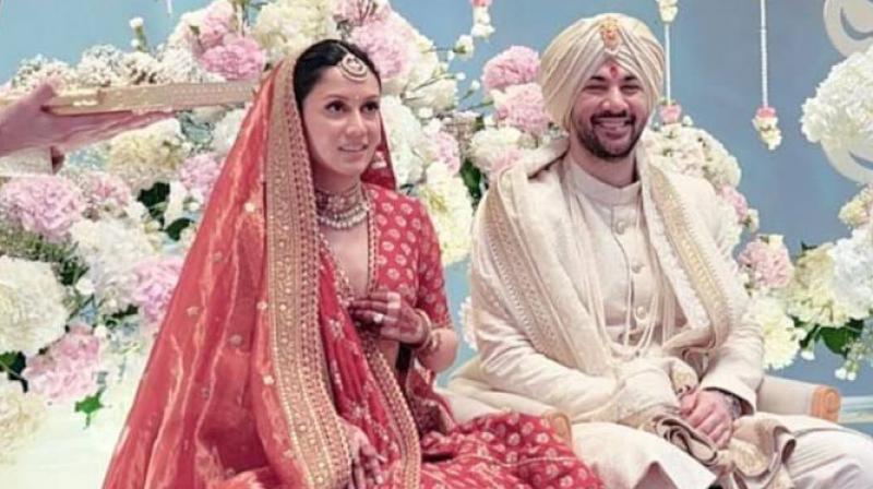 Drisha Acharya and Karan Deol Drisha Acharya and Karan Deol