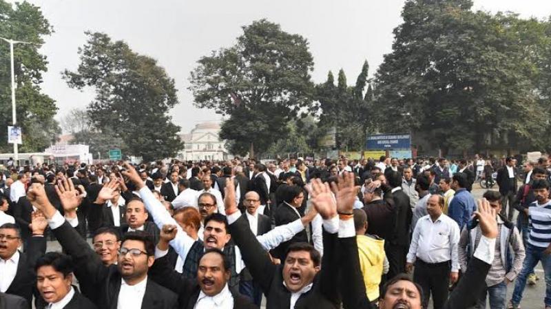 wORK IN delhi 3 courts Affected Due To Advocates Protests