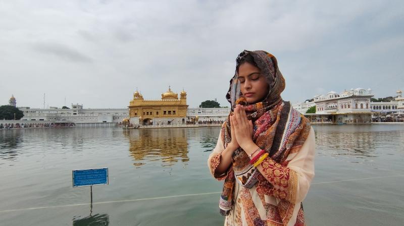 Olympic medal winner Manu Bhakar paid obeisance to Sri Darbar Sahib Olympic medal winner Manu Bhakar paid obeisance to Sri Darbar Sahib