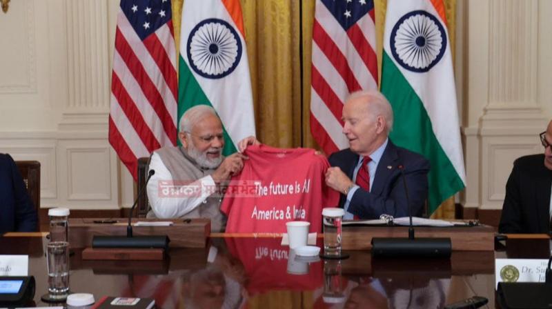Joe Biden gifted a special T-Shirt to PM Narendra Modi Joe Biden gifted a special T-Shirt to PM Narendra Modi