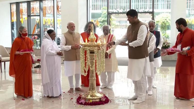 PM Narendra Modi inaugurates Amrita Hospital in Faridabad PM Narendra Modi inaugurates Amrita Hospital in Faridabad