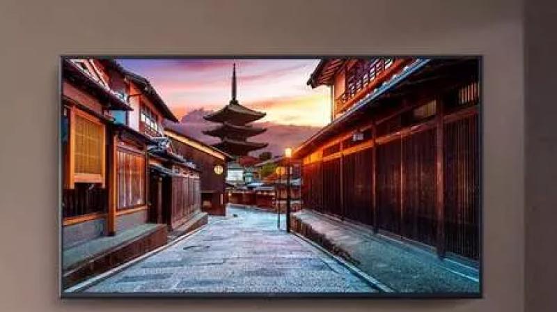 Samsung launches the wall giant sized led costing up to rs 12 crore