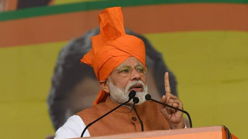 'Chowkidar' is fighting with extremists: Modi 'Chowkidar' is fighting with extremists: Modi