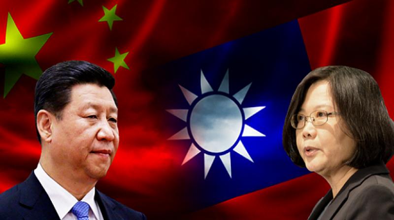 Tsai Ing-wen and Xi Jinping